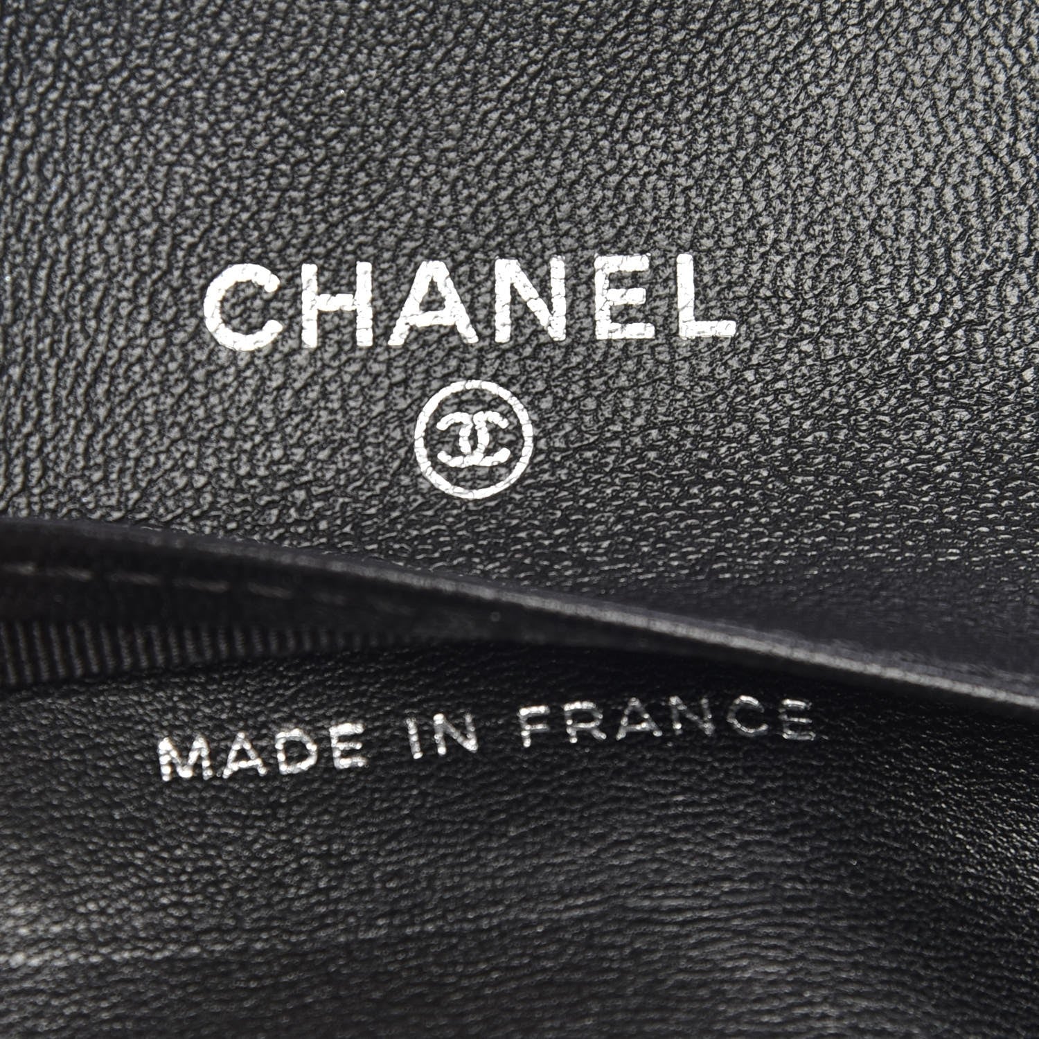 Chanel Lambskin Quilted Double Sided Wallet Black 9 of 10