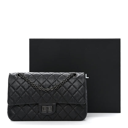 Chanel Aged Calfskin Quilted 2.55 Reissue 225 Flap So Black 11 of 11