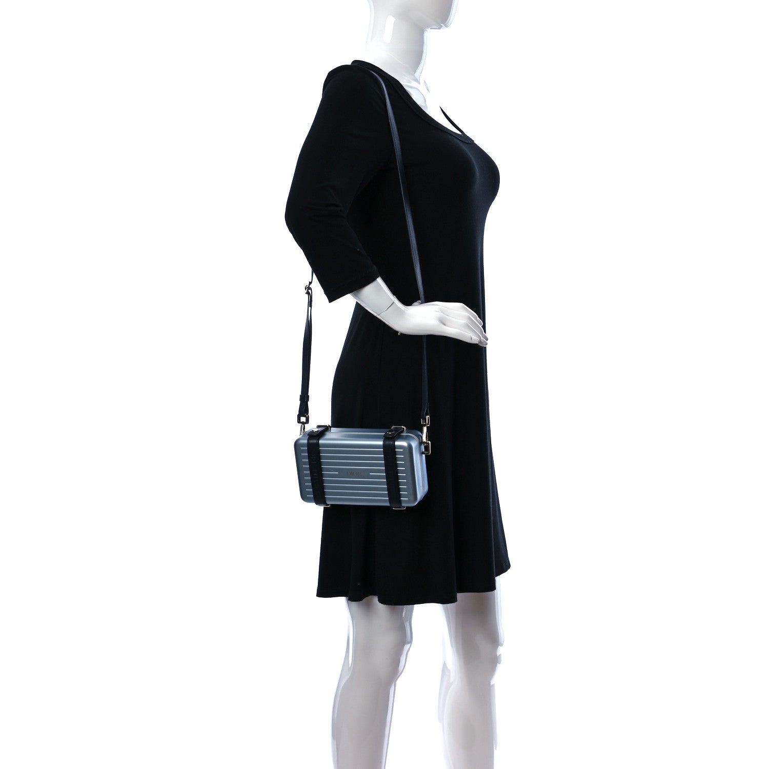 Christian Dior X RIMOWA Aluminum Personal Clutch On Strap Bleu 2 of 10