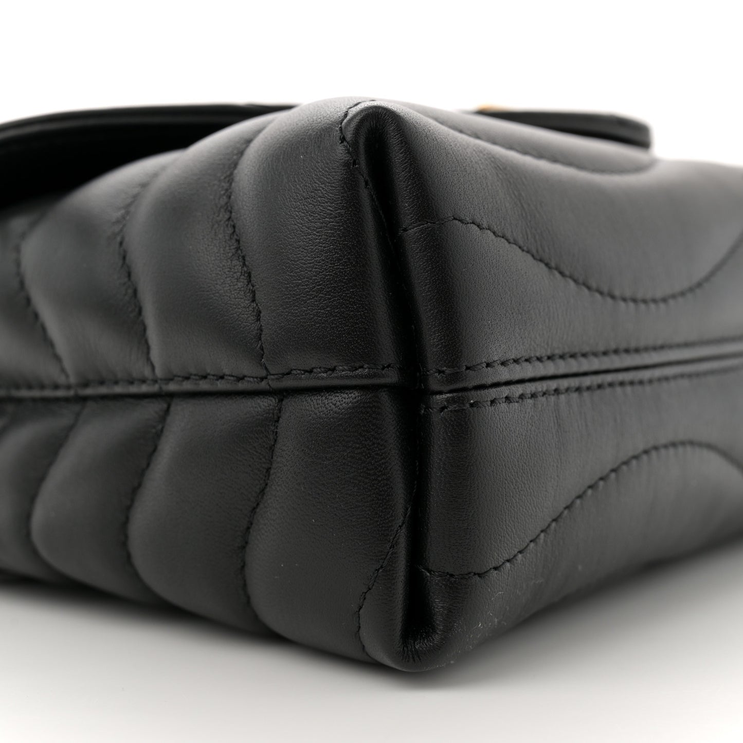 Calfskin LV New Wave Chain Bag Black