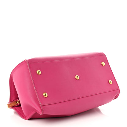 Saint Laurent Calfskin Small Classic Y Cabas Fuchsia 4 of 14