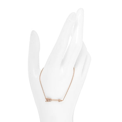 Tiffany 18K Rose Gold Diamond Arrow Bracelet 2 of 8