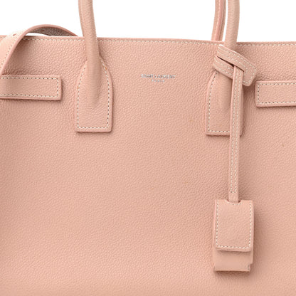 Saint Laurent Grained Calfskin Topstich Baby Sac De Jour Antique Rose 7 of 17