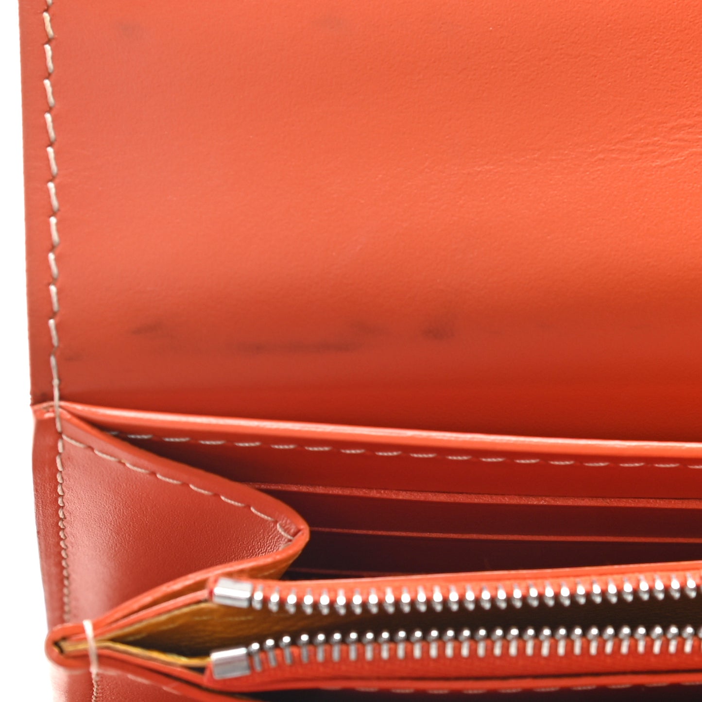 Goyardine Varenne Long Wallet Orange