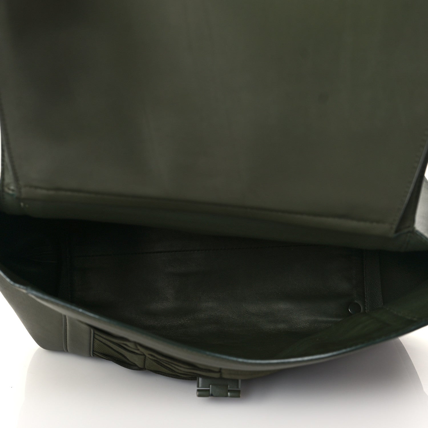 Salvatore Ferragamo Calfskin Alligator Pleated Soft Sofia Satchel Green 5 of 9