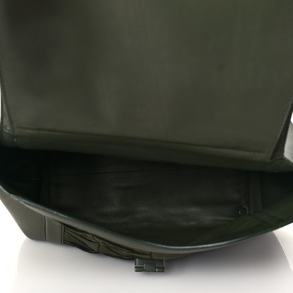 Salvatore Ferragamo Calfskin Alligator Pleated Soft Sofia Satchel Green 5 of 9