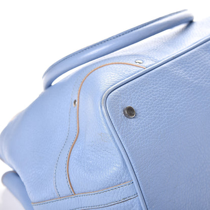 Burberry Calfskin Studded Buckle Tote Blue 12 of 14