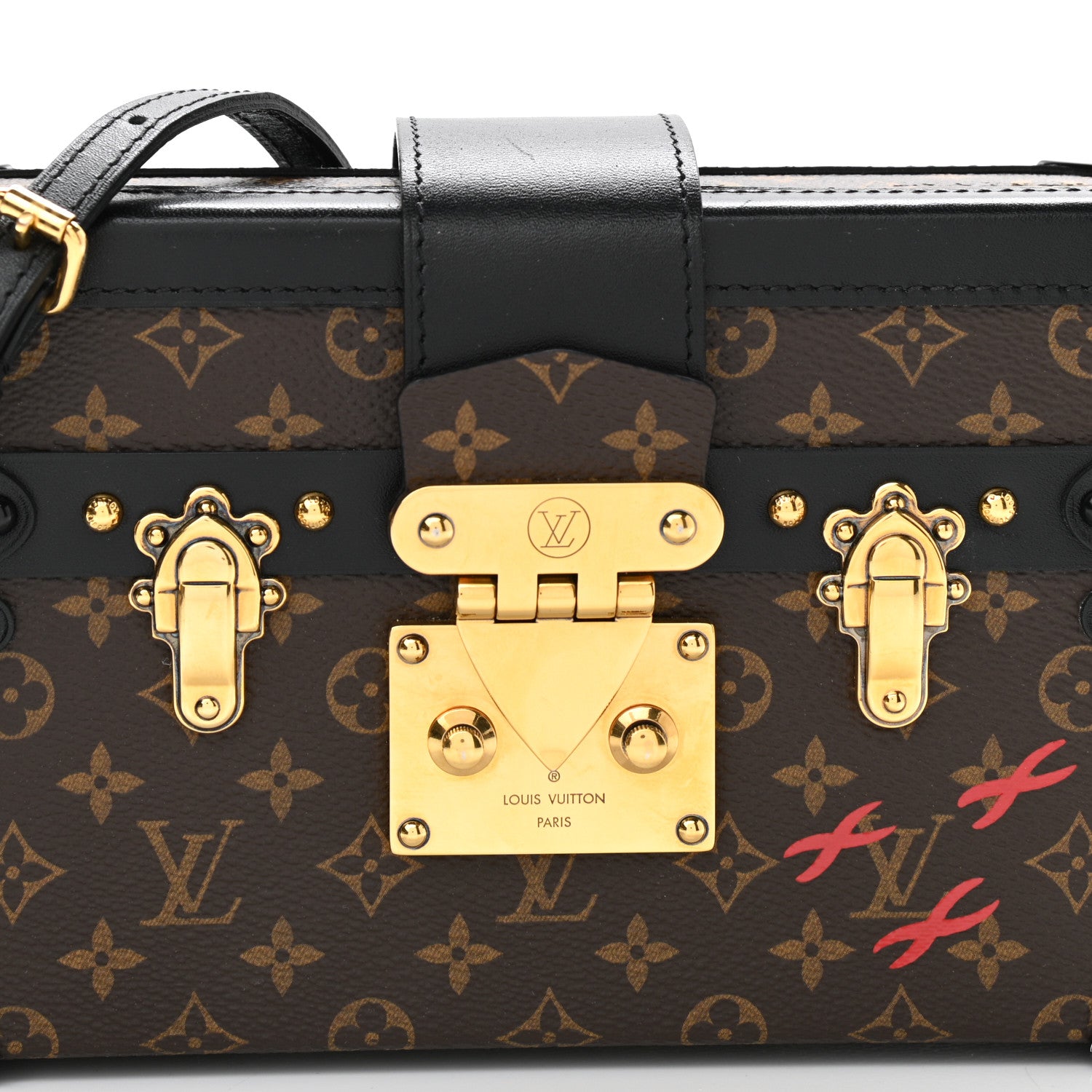 Louis Vuitton Monogram Petite Malle Black 7 of 9