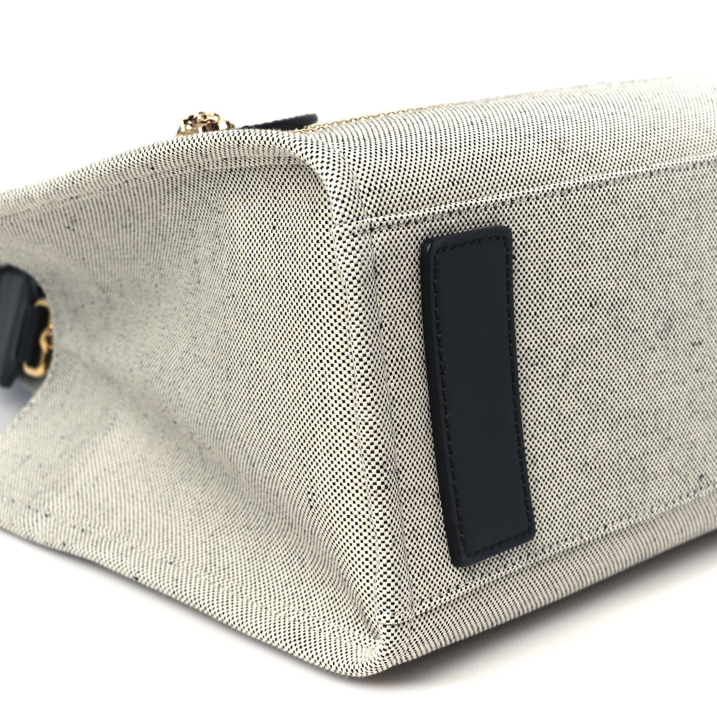 Canvas Studded Logo Tote Bag Beige