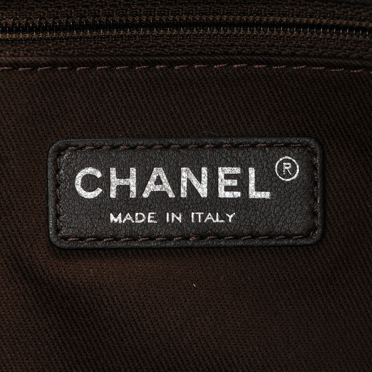 Chanel Canvas Large Deauville Tote Brown 6 of 7