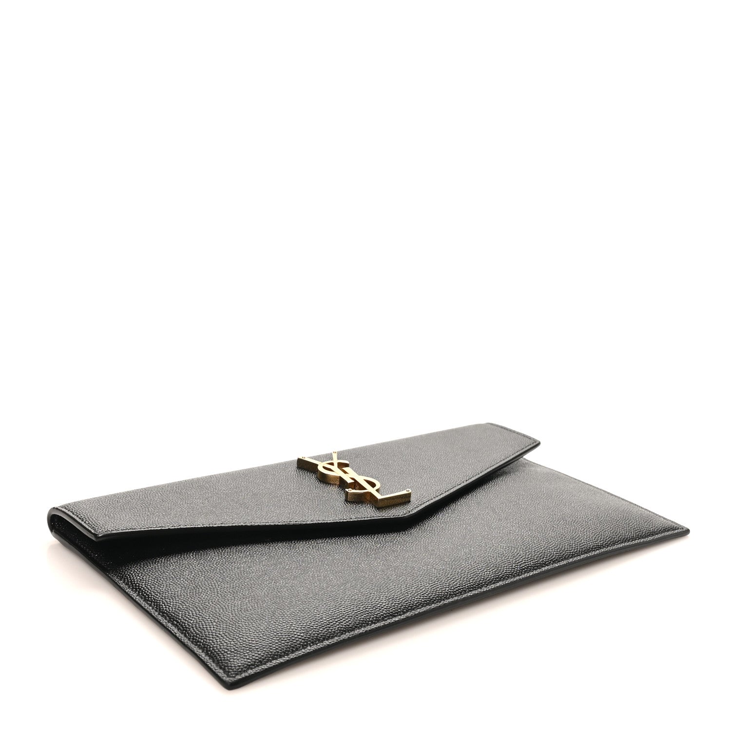 Saint Laurent Grain De Poudre Uptown Pouch Black 6 of 16