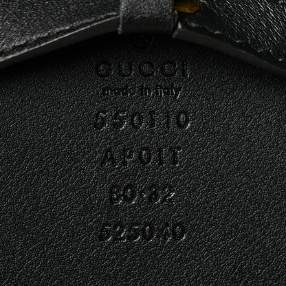 Gucci Calfskin Crystal Double G 55mm Belt 80 32 Black 3 of 5