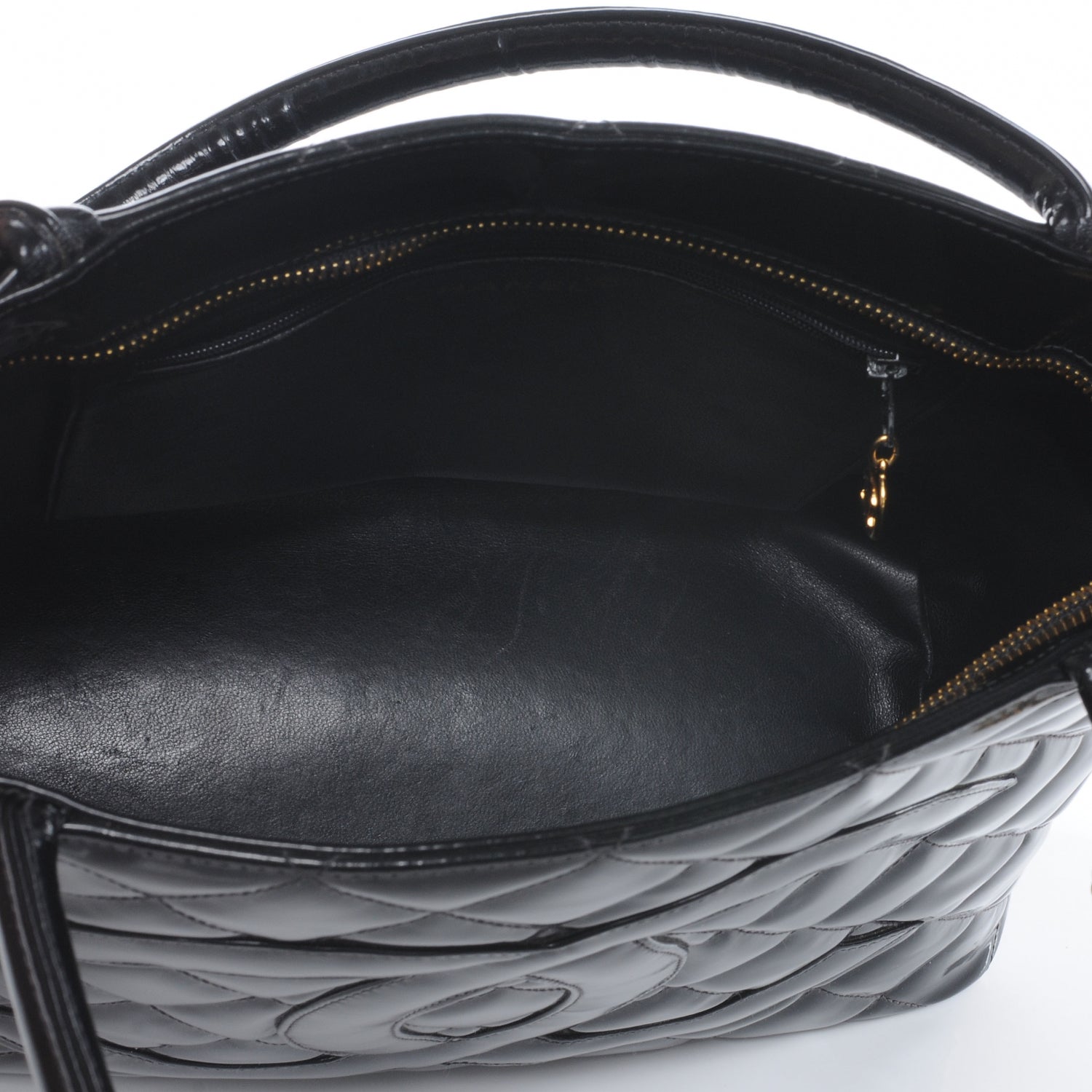 Chanel Patent Medallion Tote Black 5 of 8