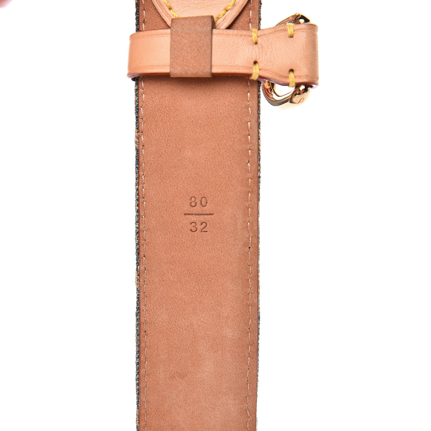 Monogram Denim Belt 80 32 Blue