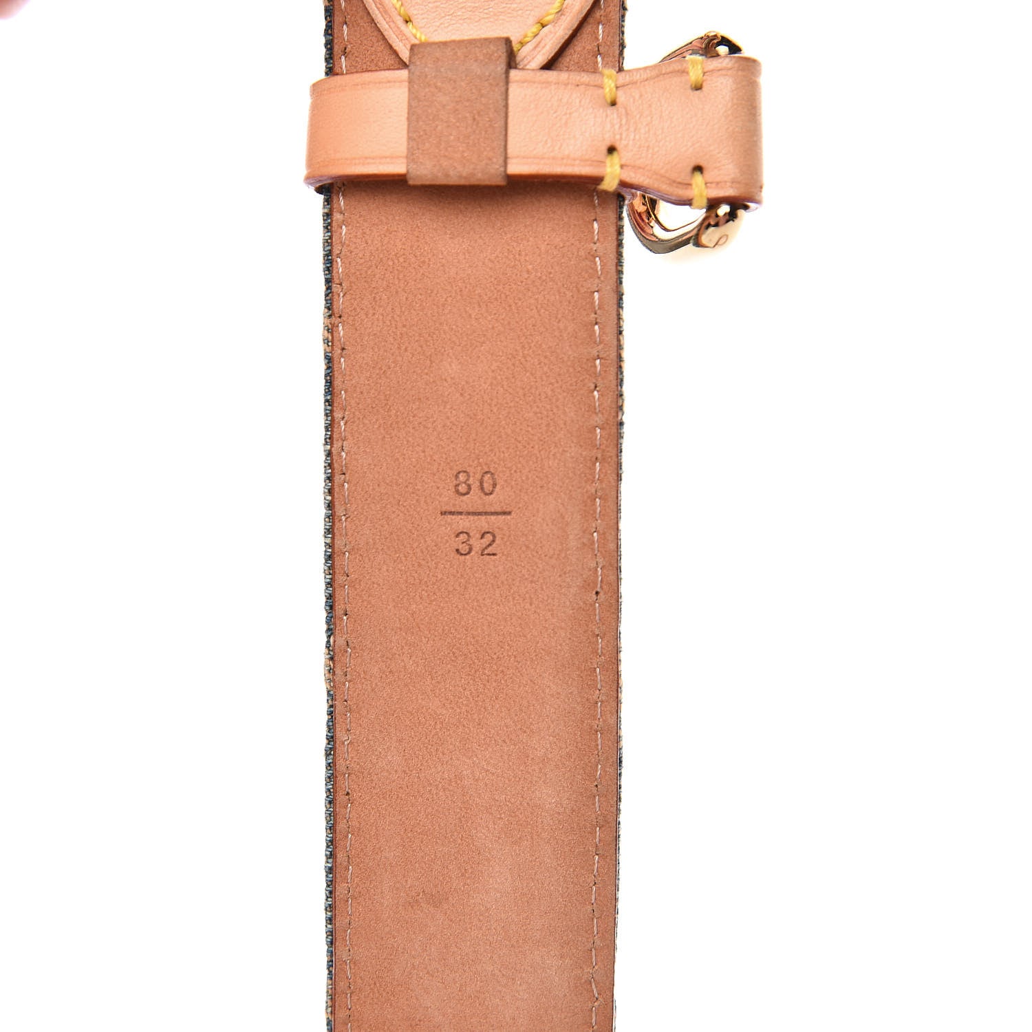 Louis Vuitton Monogram Denim Belt 80 32 Blue 7 of 8