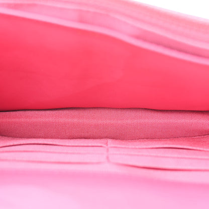 Chanel Lambskin Quilted Wallet On Chain WOC Fuchsia 5 of 17