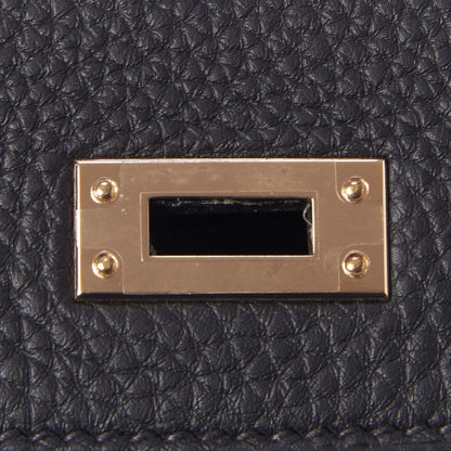 Hermes Togo Lizard Kelly Retourne Touch 25 Black 24 of 34