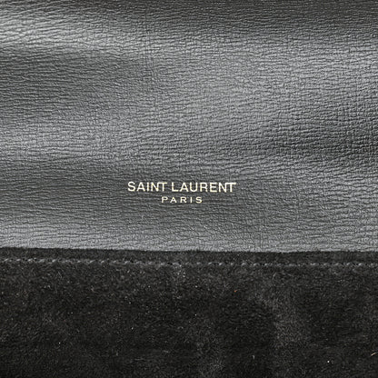Saint Laurent Smooth Calfskin Suede Medium Bellechasse Black 6 of 14
