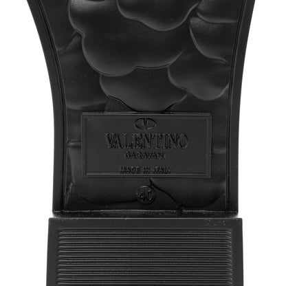 Valentino Garavani Rubber Atelier 03 Rose Edition 25/40mm Platform Slide Sandals 40 Black 6 of 7