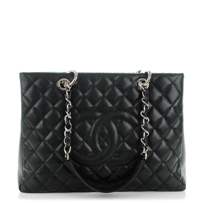 Chanel Caviar Quilted Grand Shopping Tote GST Black 1 of 7
