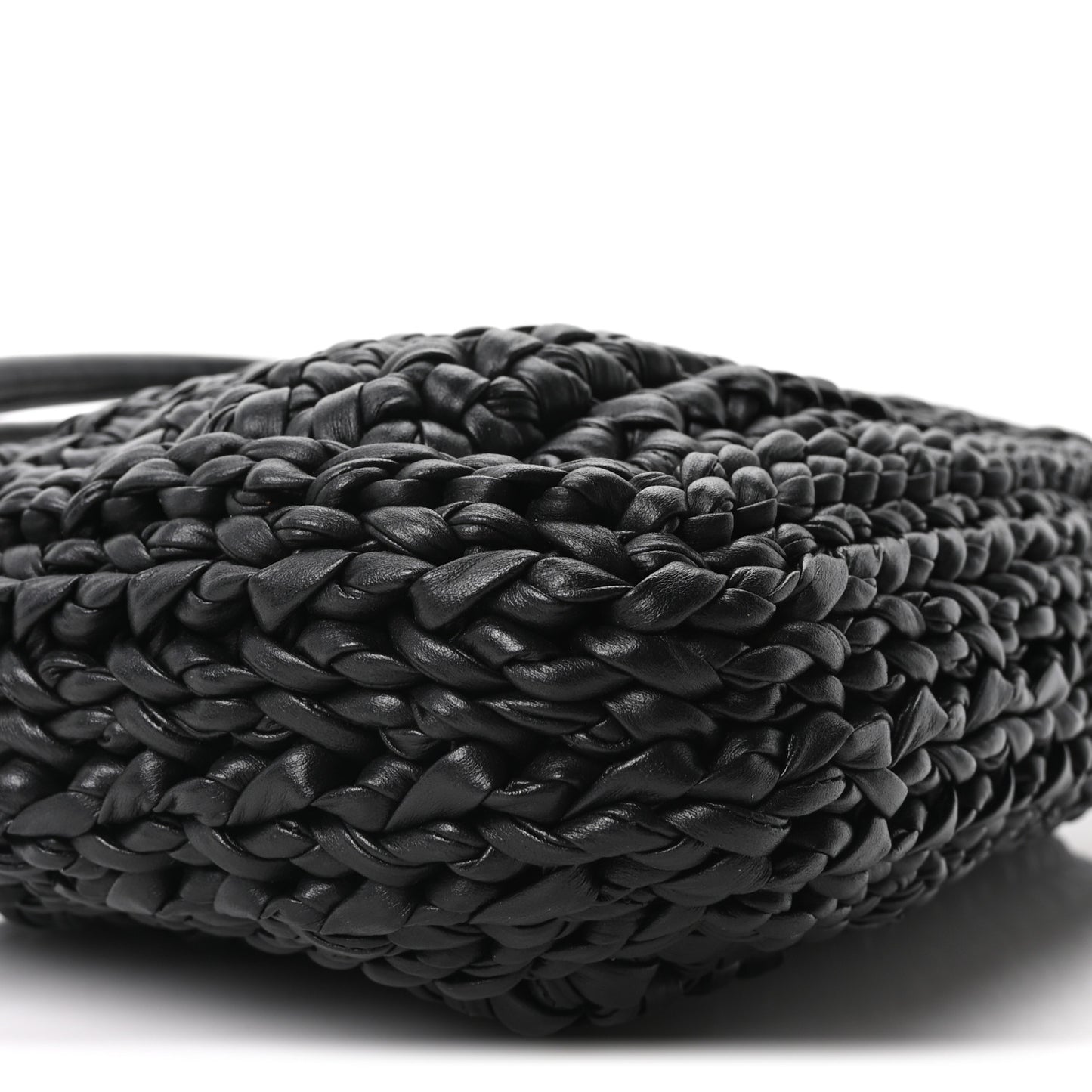 Calfskin Crochet GG Marmont Shoulder Bag Black