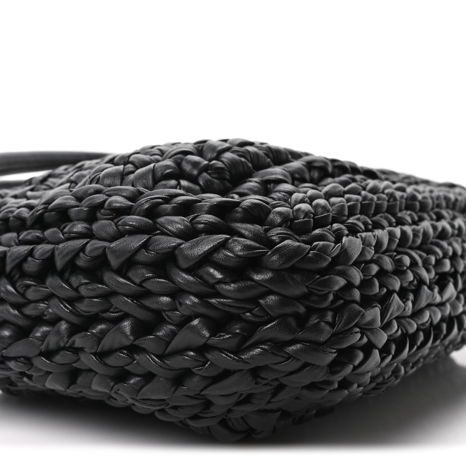 Gucci Calfskin Crochet GG Marmont Shoulder Bag Black 9 of 10