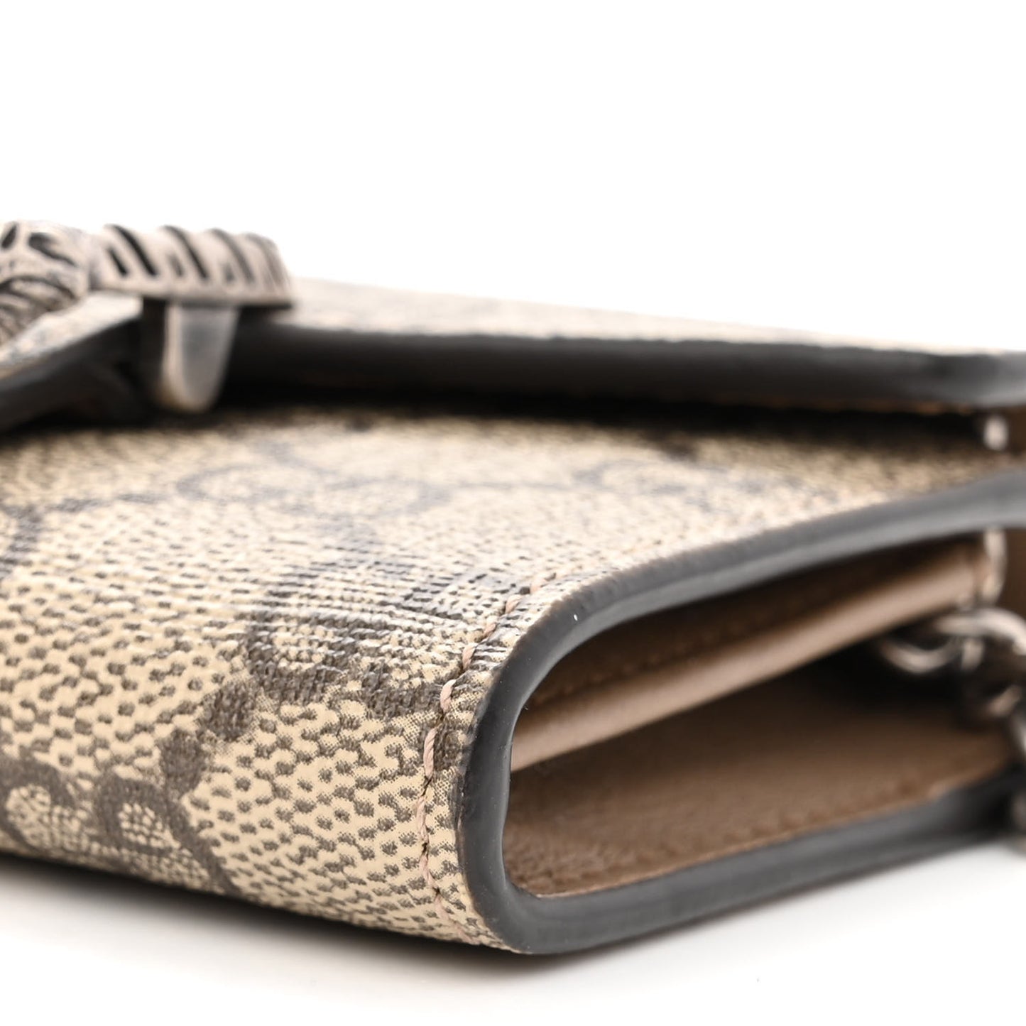 GG Supreme Monogram Dionysus Coin Purse Taupe