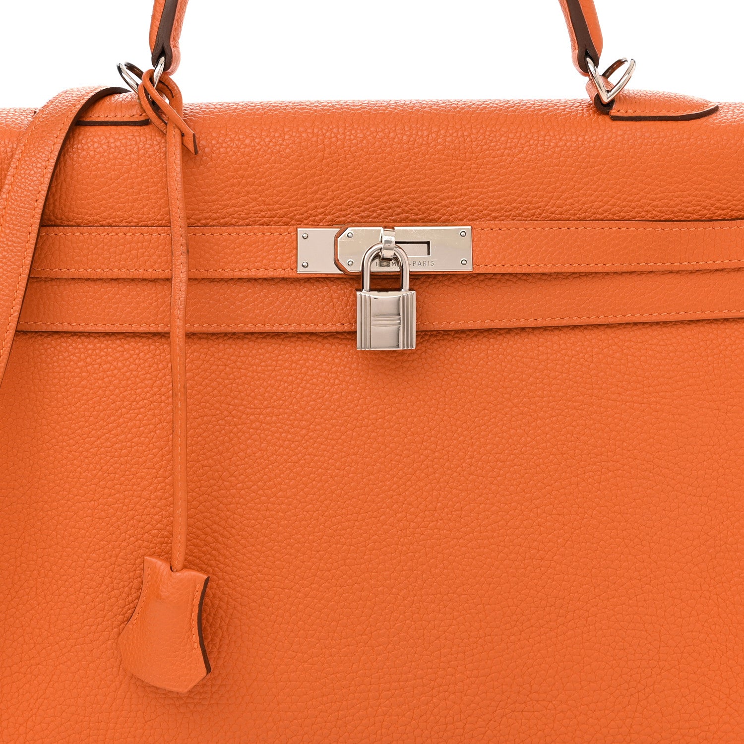 Hermes Togo Kelly Retourne 35 Orange 8 of 18