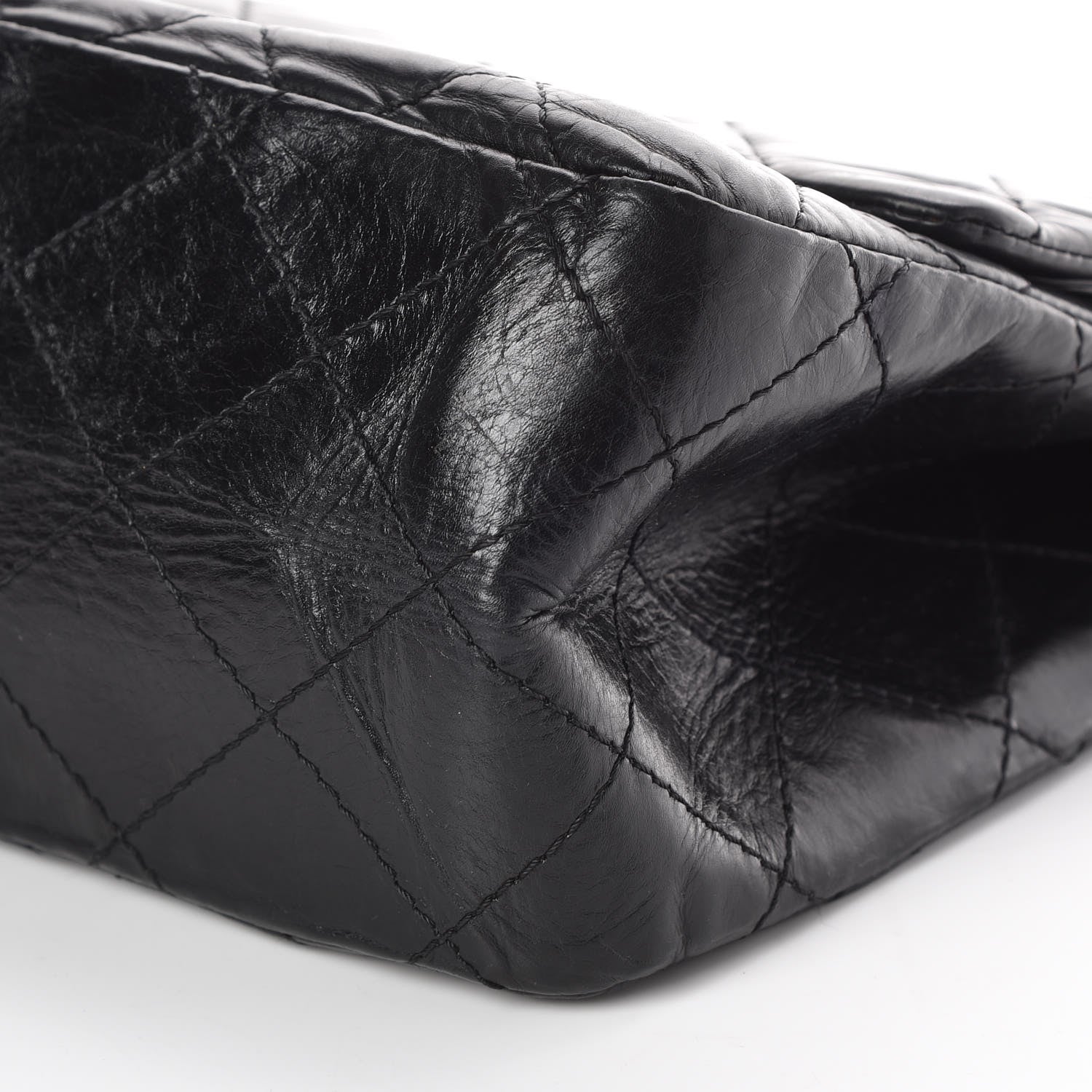 Chanel Aged Calfskin Quilted Mobile Art 2.55 Reissue Flap 228 Black 9 of 10