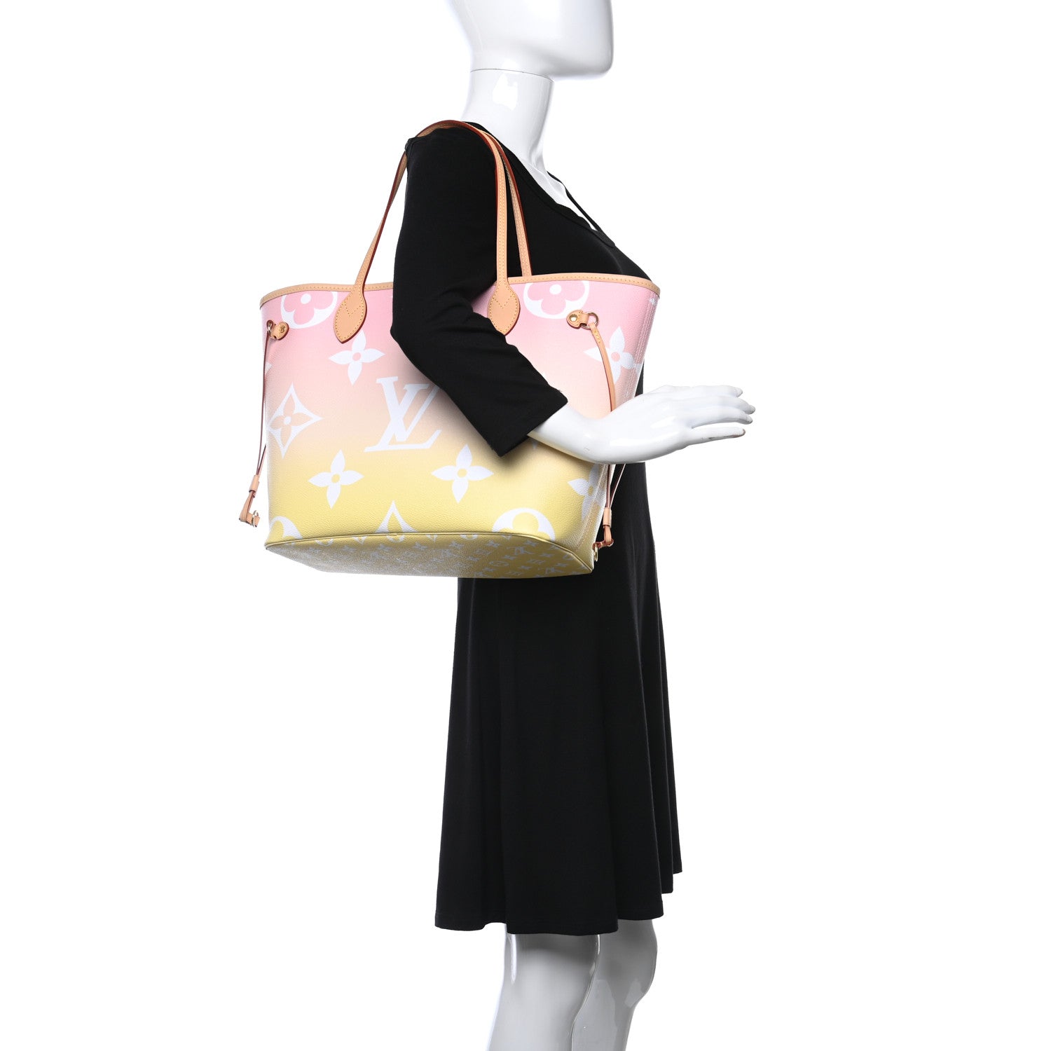 Louis Vuitton Monogram Giant By The Pool Neverfull MM Light Pink 4 of 11