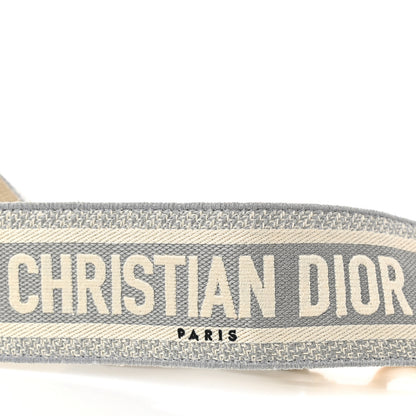 Christian Dior Canvas Embroidered Shoulder Strap Grey 5 of 5
