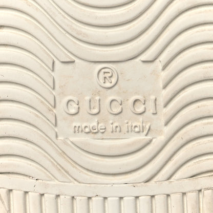 Gucci Calfskin Crocodile Web Womens Ace Sneakers 37 White Green 7 of 9