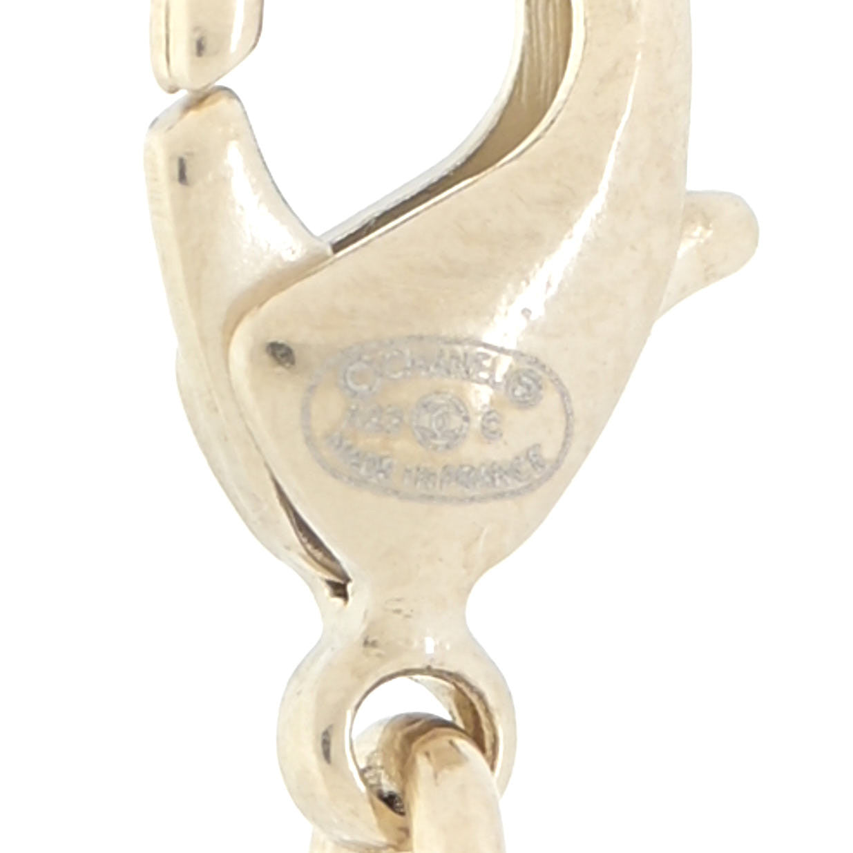 Crystal CC Chain Necklace Gold