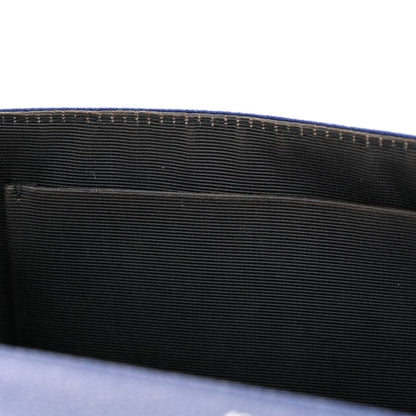 Christian Dior Grained Calfskin Medium Diorama Flap Bag Blue 15 of 17