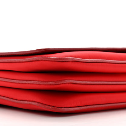 Prada Saffiano Tessuto Nylon Chain Shoulder Bag Rosso 10 of 14