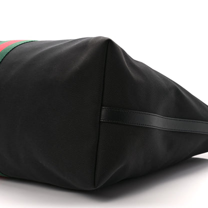 Gucci Techno Canvas Web Duffle Black 9 of 9