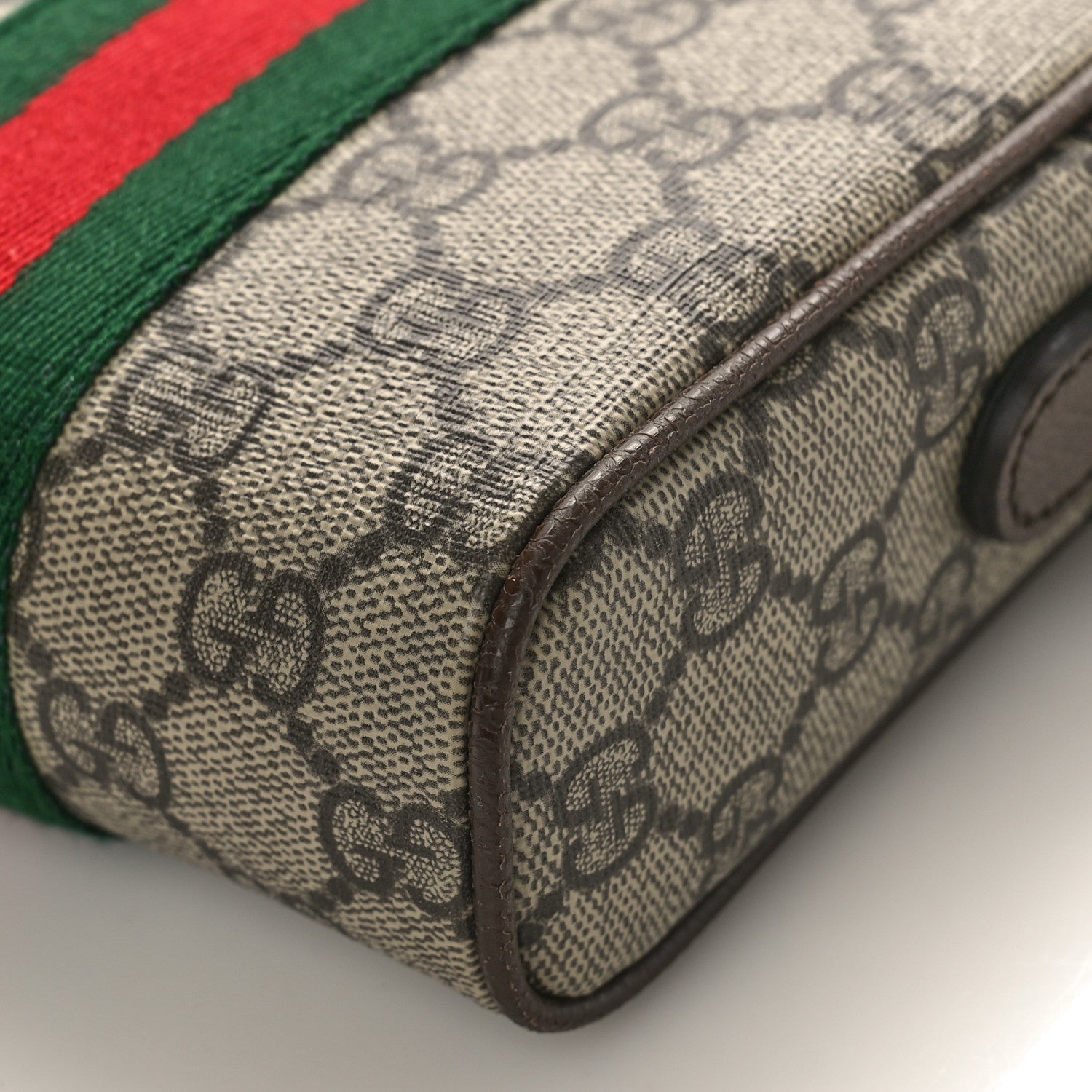 Gucci GG Supreme Monogram Web Mini Ophidia Messenger Brown 9 of 9