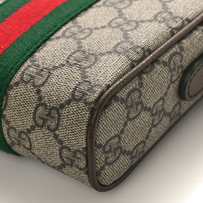 Gucci GG Supreme Monogram Web Mini Ophidia Messenger Brown 9 of 9