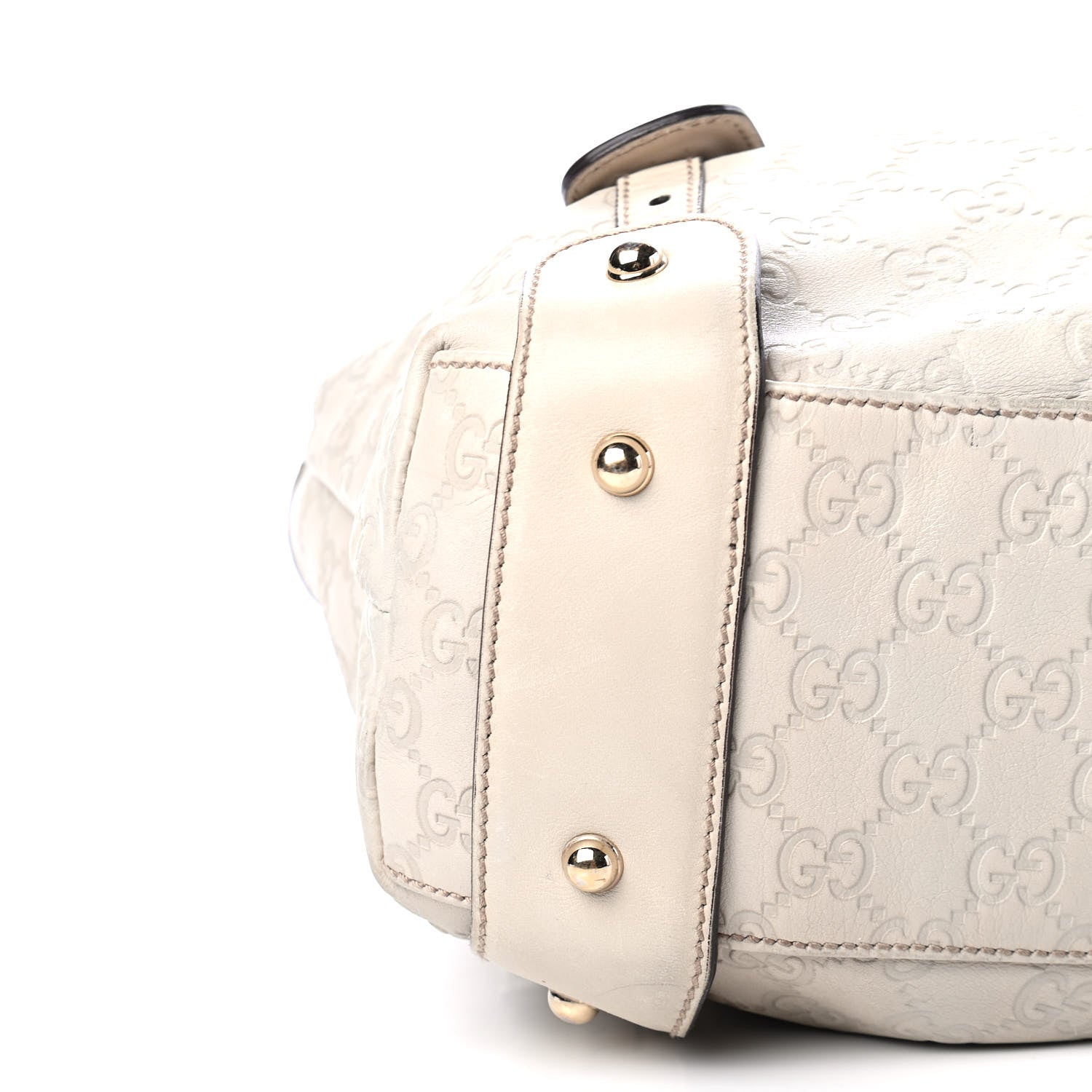 Gucci Guccissima Small Pelham Shoulder Bag Off White 7 of 9