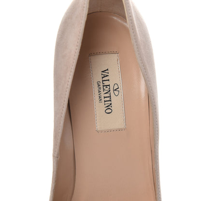 Valentino Garavani Suede Tan-Go 100mm Pumps 36 Poudre 7 of 9