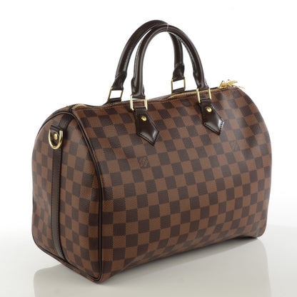 Louis Vuitton Damier Ebene Speedy Bandouliere 30 3 of 8