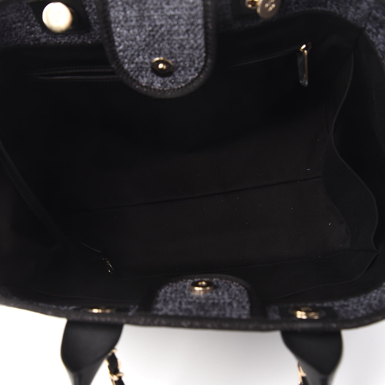 Chanel Lurex Boucle Medium Deauville Tote Black 5 of 10