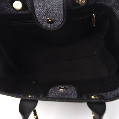 Chanel Lurex Boucle Medium Deauville Tote Black 5 of 10