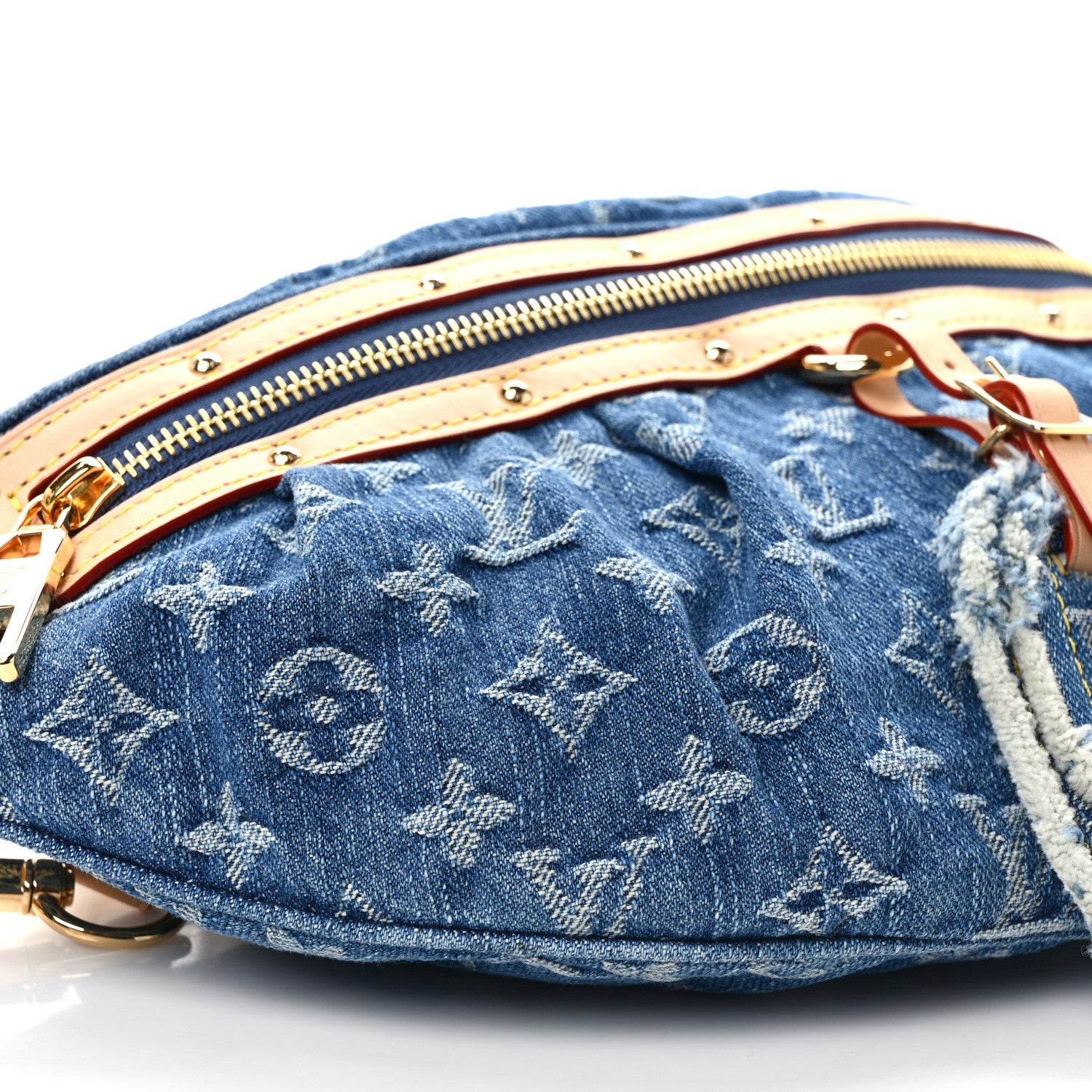 Louis Vuitton Monogram Denim High Rise Bumbag Blue 7 of 9