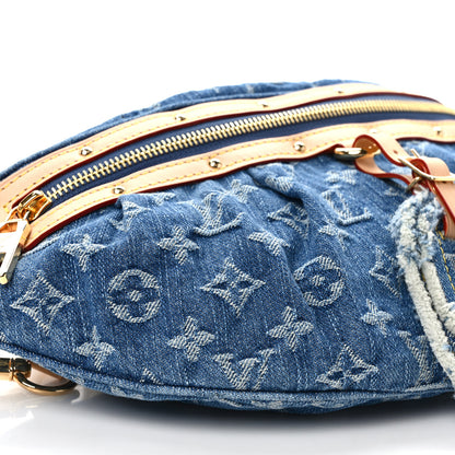 Louis Vuitton Monogram Denim High Rise Bumbag Blue 7 of 9
