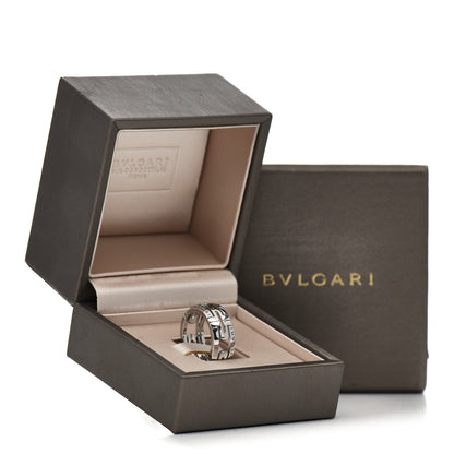Bulgari 18K White Gold Parentesi Band Ring 50 5.25 5 of 5