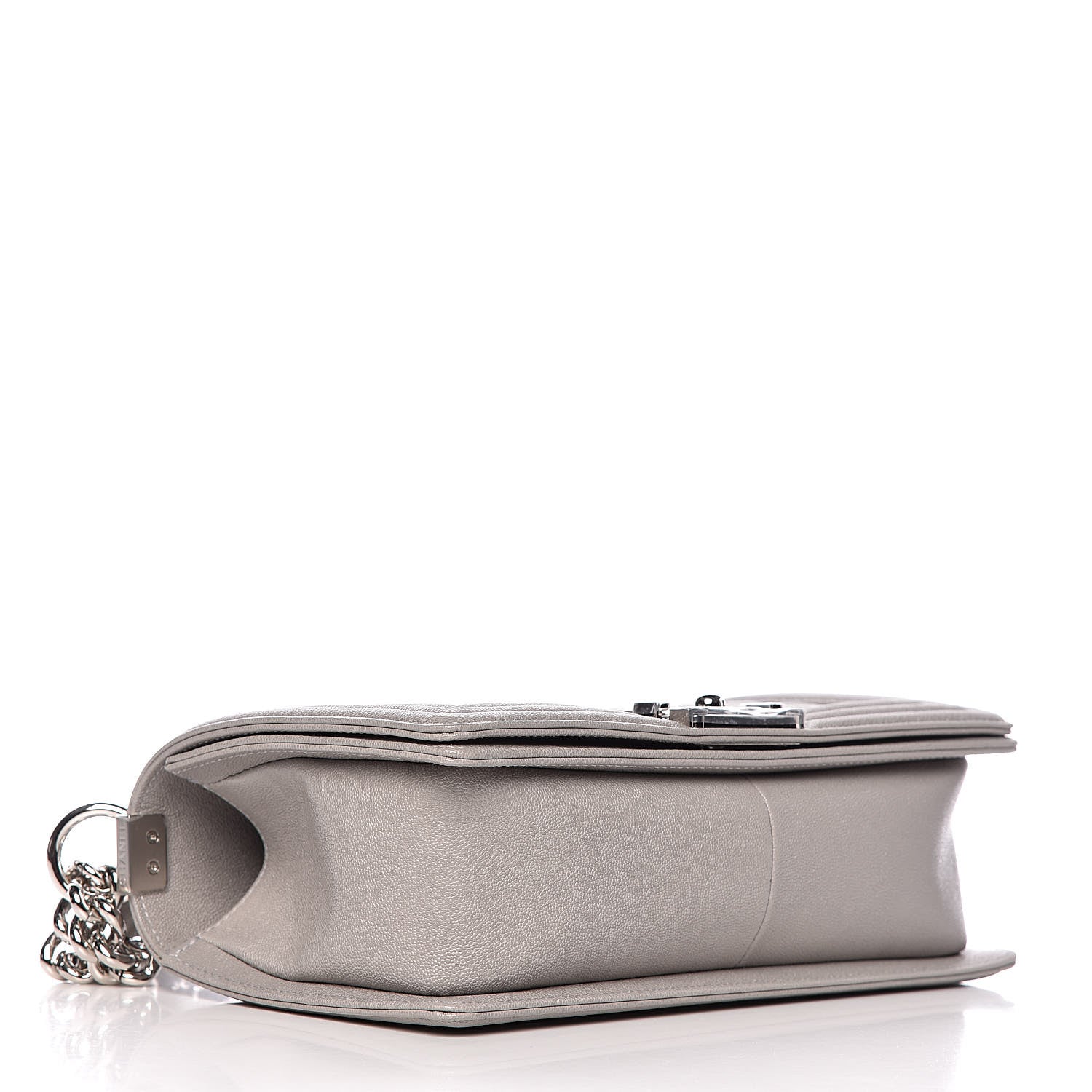 Chanel Caviar Quilted Medium Boy Flap Grey 4 of 10
