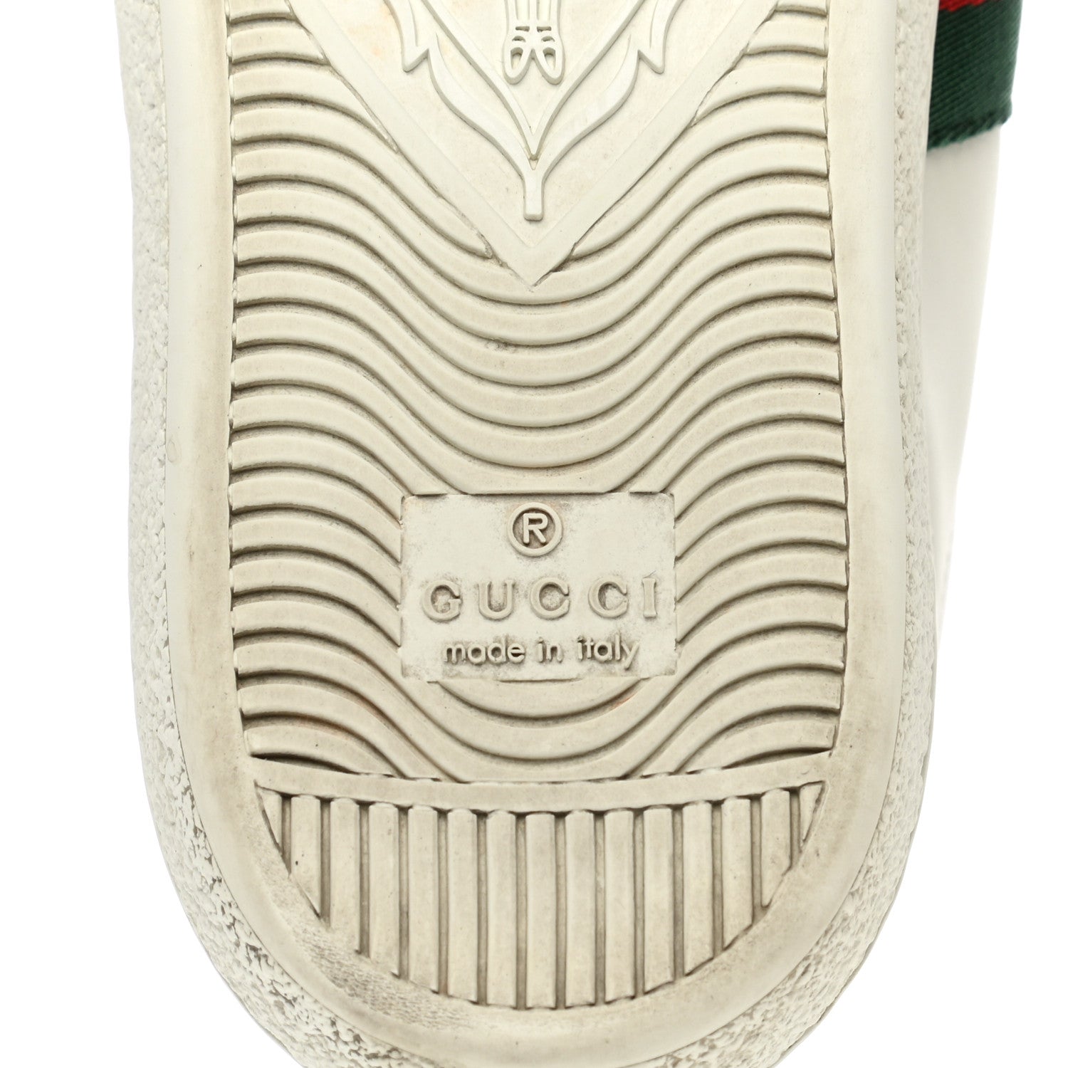 Gucci Calfskin Web Pearl Studded Womens Ace Sneakers 35 White 6 of 15