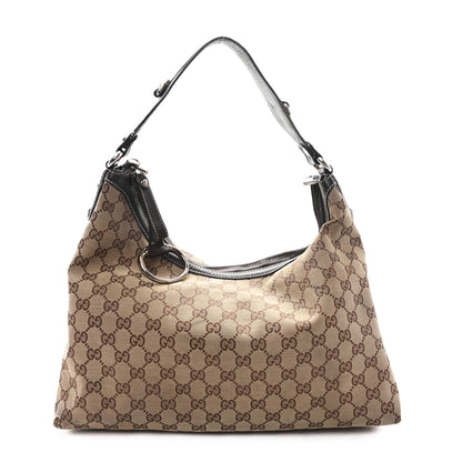Gucci Monogram Medium Icon Bit Hobo Dark Brown 1 of 11