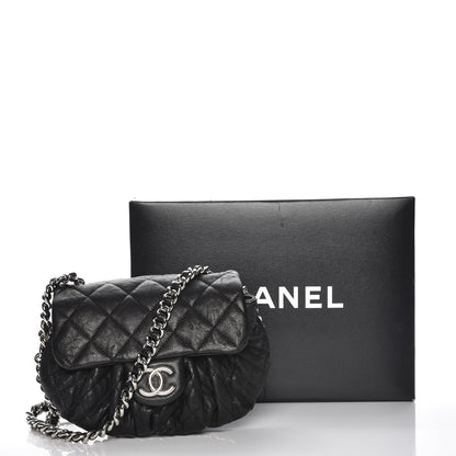 Chanel Washed Lambskin Quilted Mini Chain Around Flap Black 8 of 8